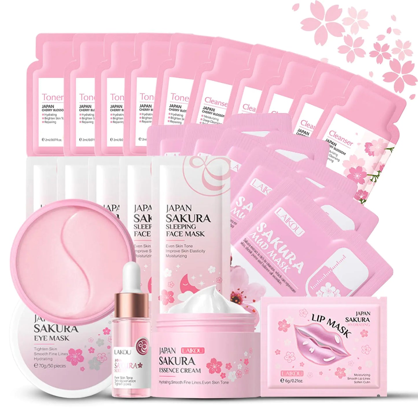Sakura - Bliss & Bloom 24-Piece Skincare Routine Kit