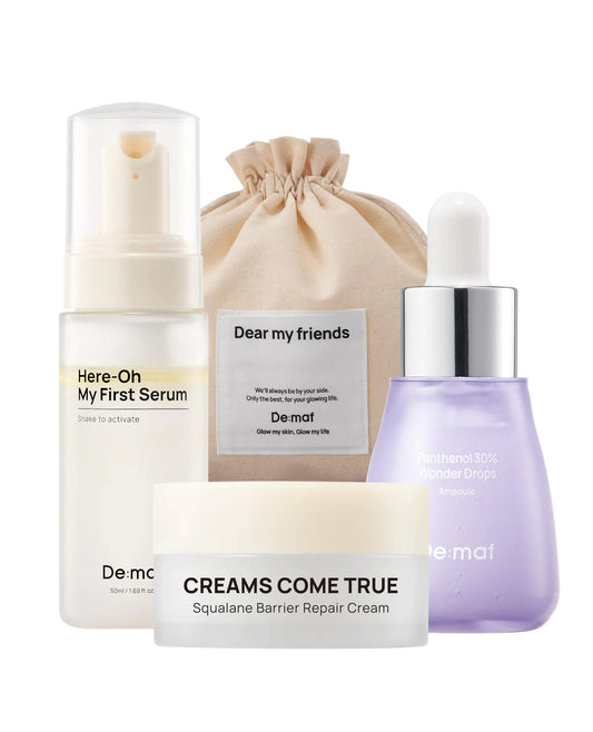 Set 3 Essential Skincare Products with a Travel Pouch