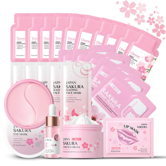 Sakura - Bliss & Bloom 24-Piece Skincare Routine Kit