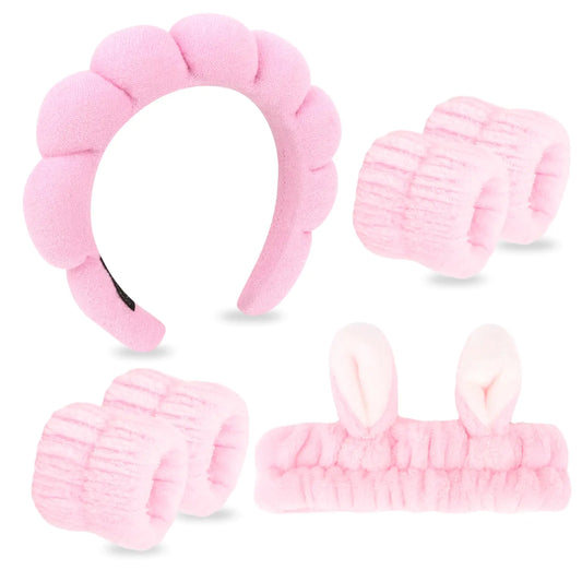 Bliss & Bloom Spa Headbands Set